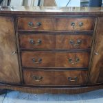 dark furniture before it was upcycled to lighter