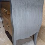 heavy walnut chest of drawers upcycled with Fusion walnut SFO