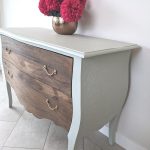 heavy walnut chest of drawers upcycled with Fusion walnut SFO