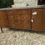 dark vintage sideboard needing to be reloved