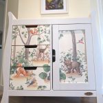 baby changing table with forest animals