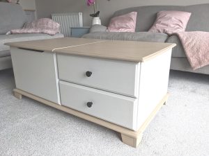 large rectangular coffee table with storage for sale