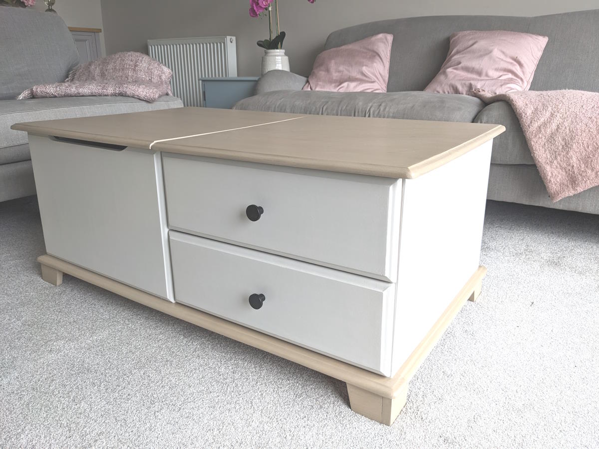 large rectangular coffee table with storage for sale