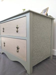 2 drawer vintage bedside table for sale