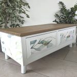 eucalyptus low rectangular coffee table for sale