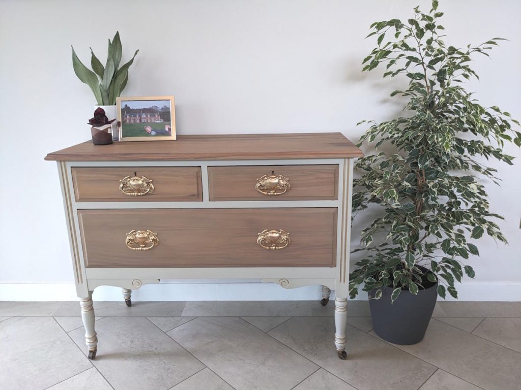 upcycled vintage drawers on castors