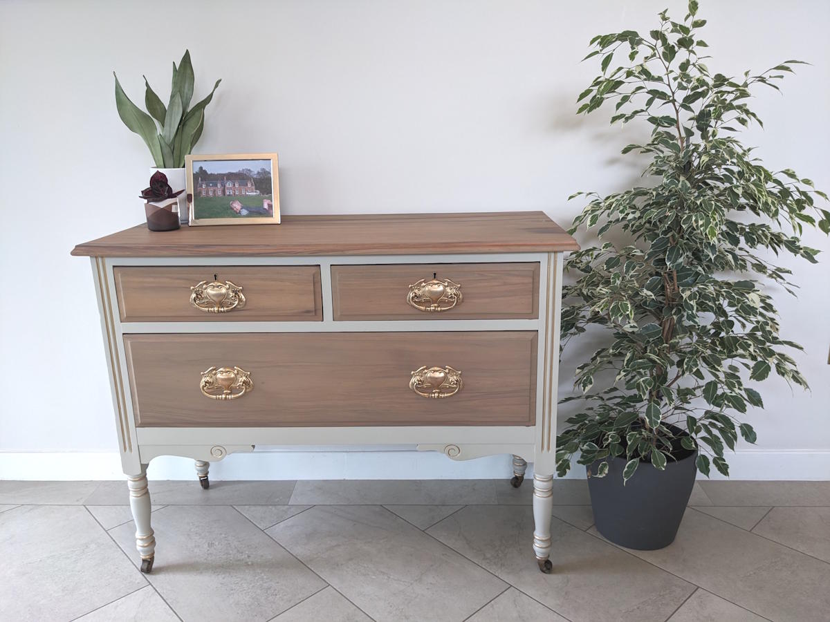 upcycled vintage drawers on castors