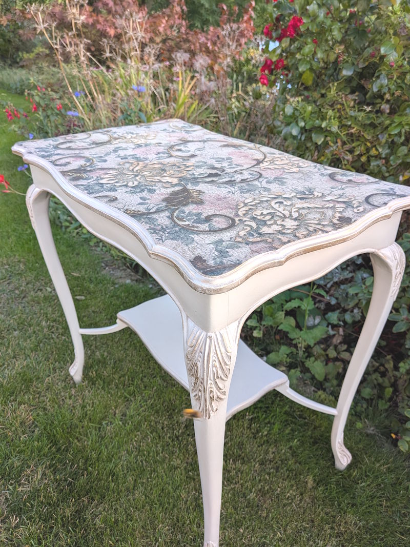 vintage French chateau style table