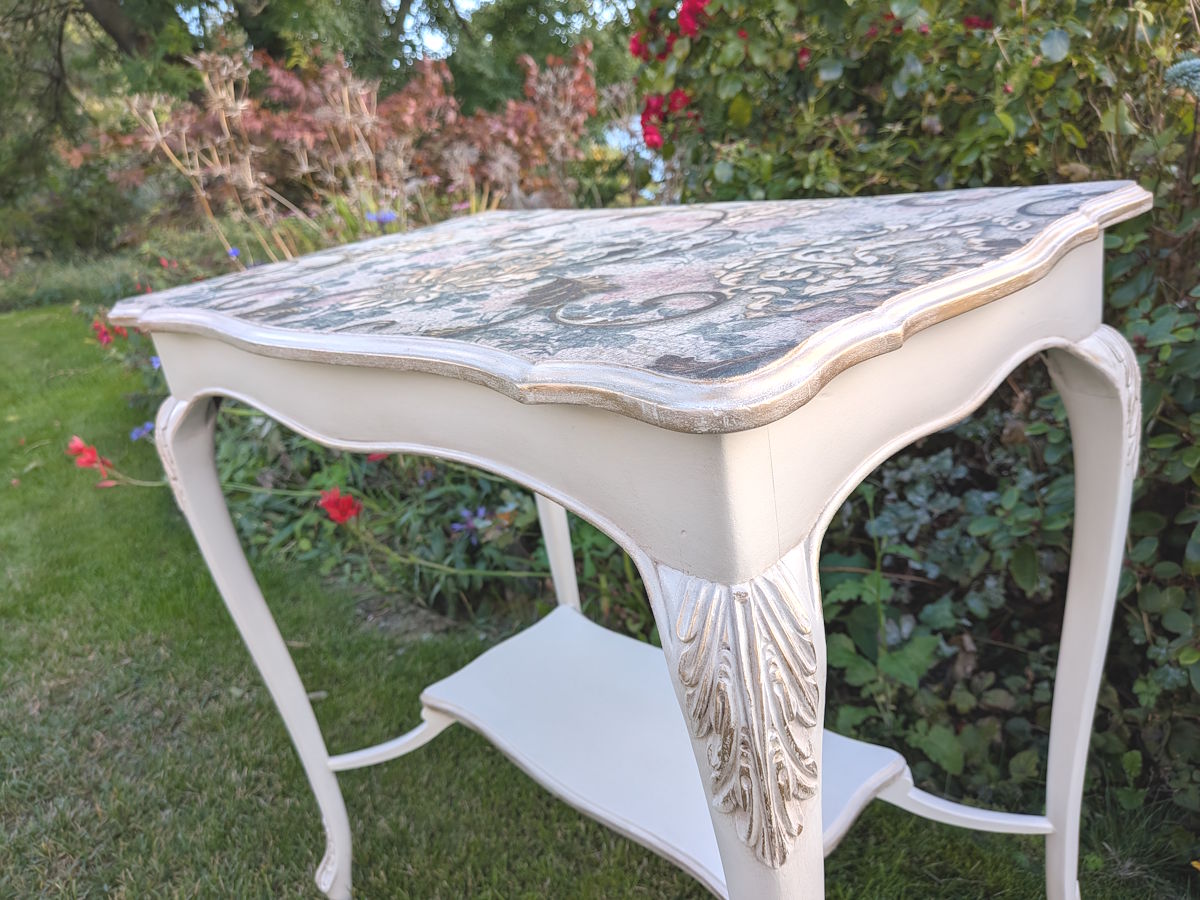vintage French chateau style table